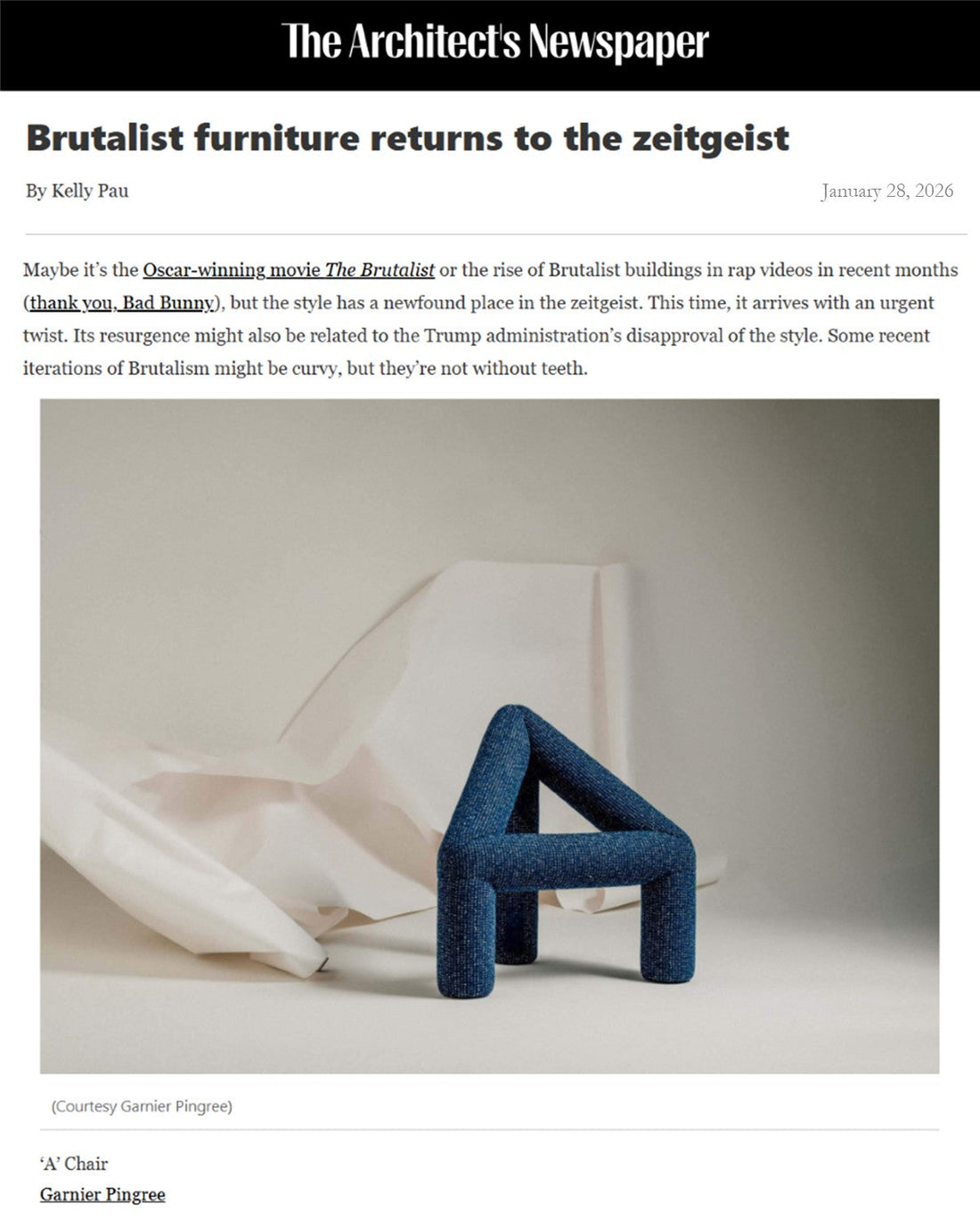 Architect's Newspaper 2026